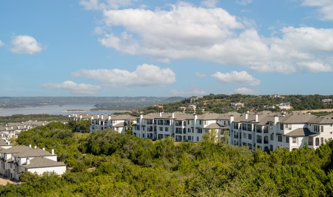 Arial view of the community 